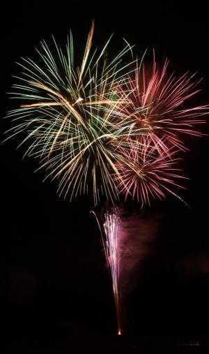 11月2日夜のモリアゲ祭花火（写真）
