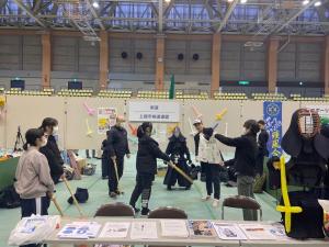 第6回地域クラブフェア　剣道　上越市剣道連盟のブース写真