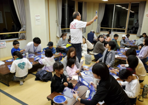 天文工作の様子（写真）