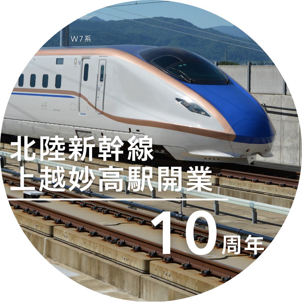 北陸新幹線上越妙高駅開業10周年（イメージ画像）