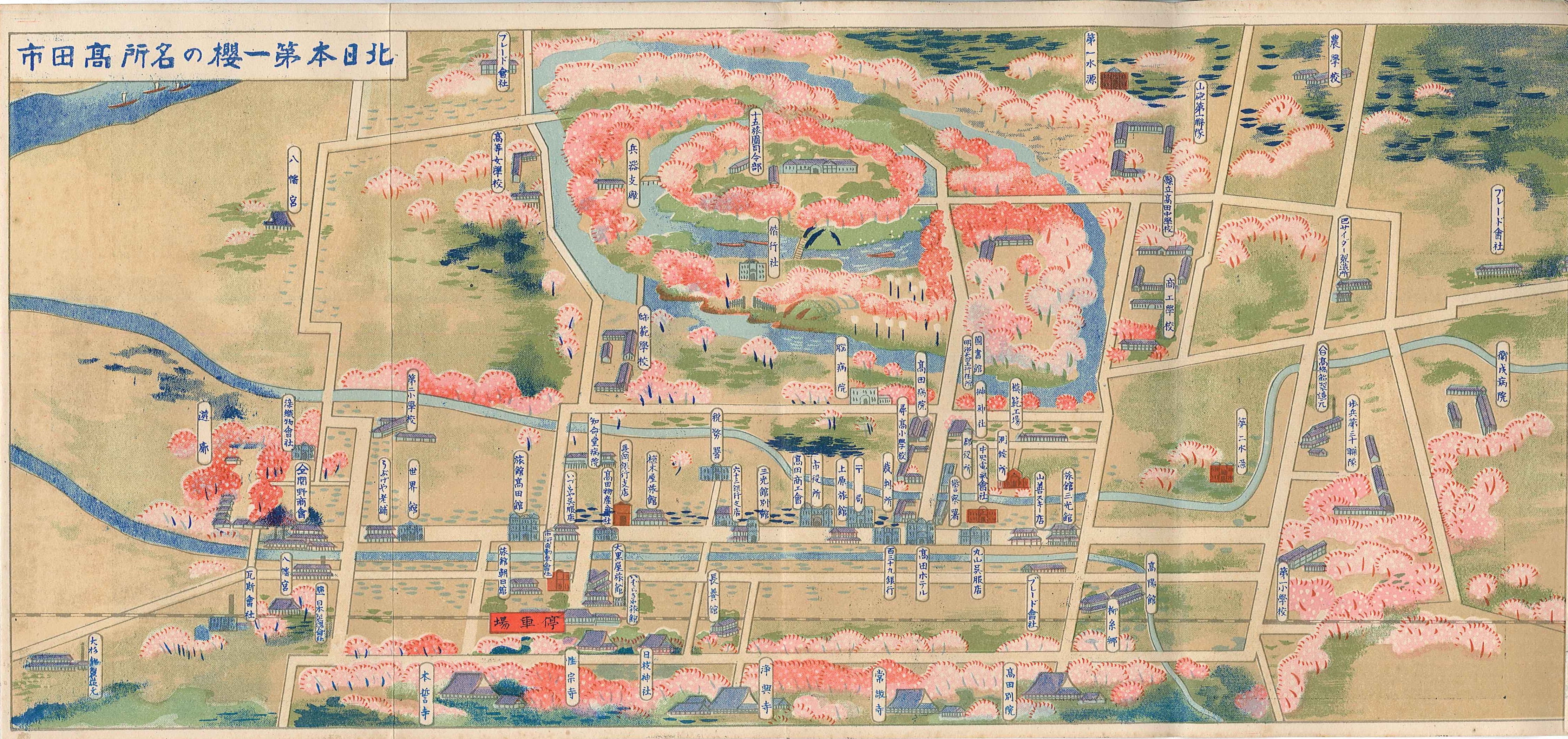 北日本第一の櫻の名所高田市（画像）