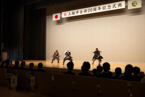 越後上越上杉おもてなし武将隊の演武（写真）