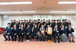 太陽誘電ソルフィーユによる表敬訪問の写真