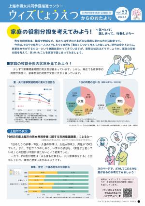 情報紙　ウィズじょうえつからのおたよりvol.53（2025年6月）（画像）