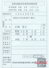 後期高齢者医療資格確認書