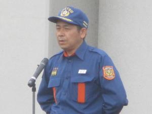 澤田　安塚方面隊長挨拶（写真）
