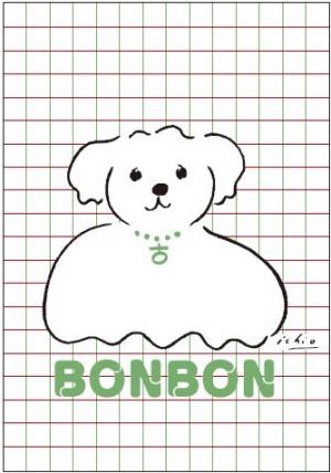 BONBONポストカード（チェック）（画像）