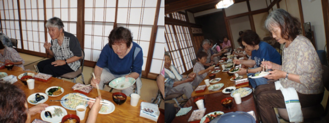 昼食の様子(写真)
