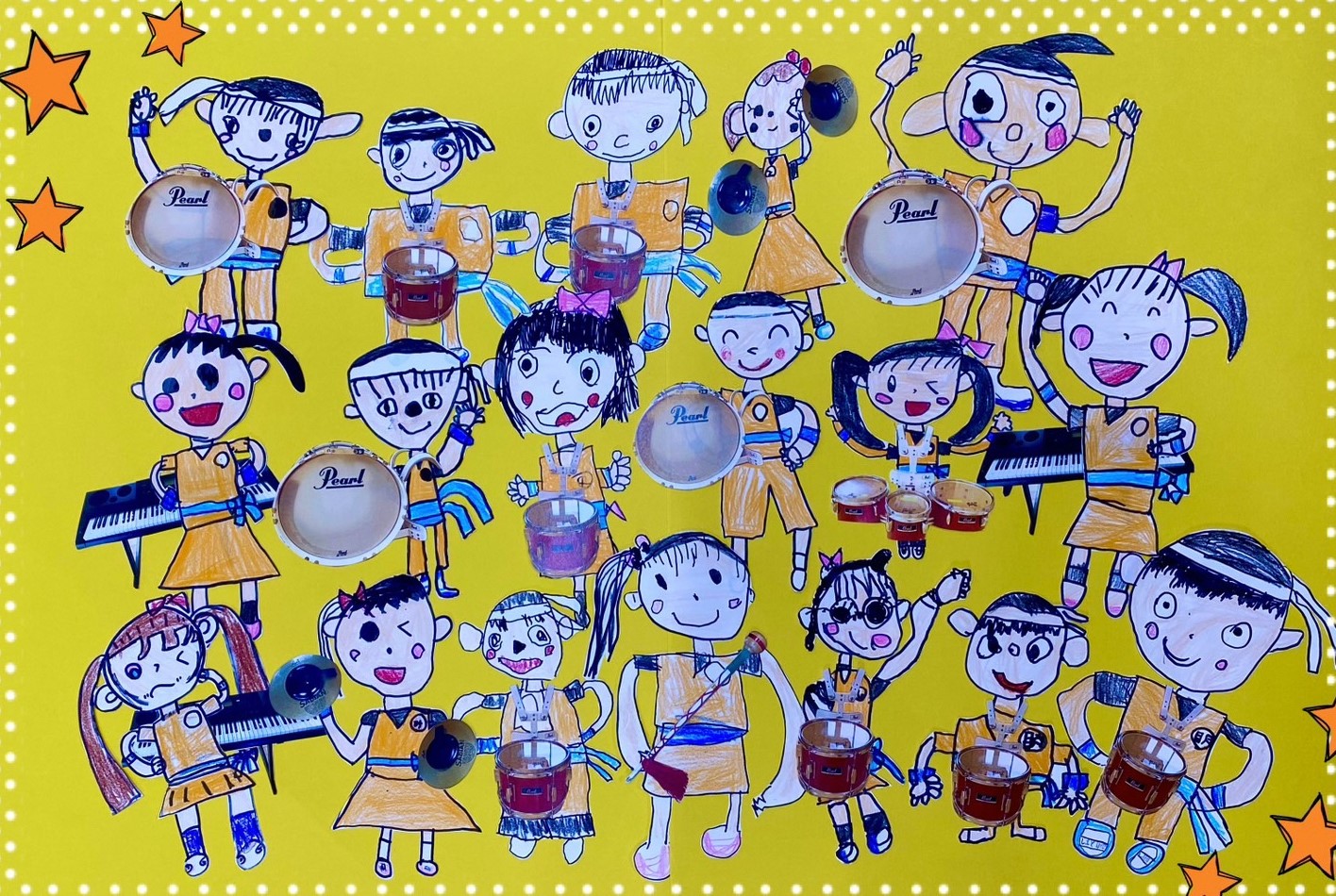 明照幼稚園レインボーキッズマーチング隊（イラスト）
