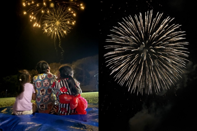 向山花火大会の様子(写真)