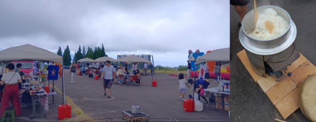 出店の様子(写真)