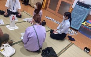 健康づくり推進課での実習の様子（写真）