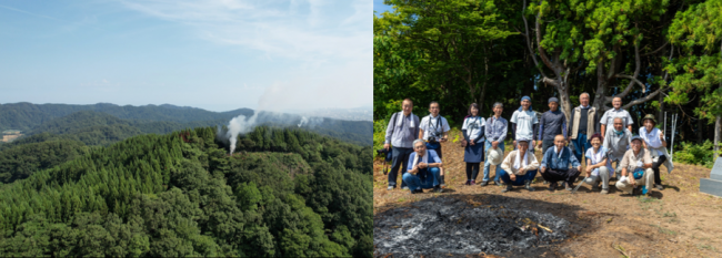 狼煙上げに参加された皆さん(写真)