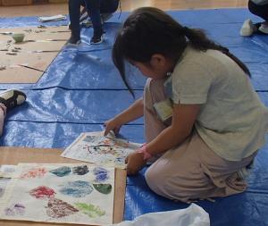 葉っぱスタンプ（写真）