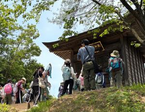 春日山城址探検（写真）