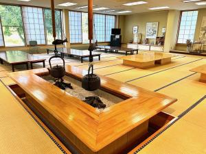 ふれあいホールの囲炉裏（写真）