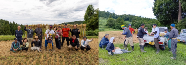 参加者と休憩風景(写真)