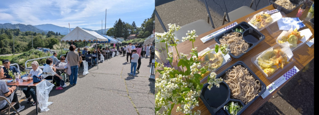 ソバ花まつりの様子(写真)