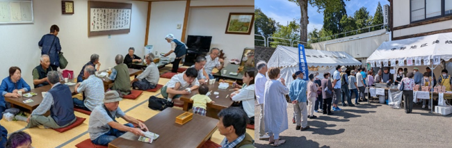 ソバ花まつりの様子(写真)
