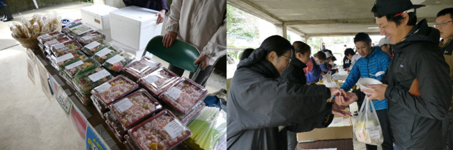 マルシェ会場の様子(写真)