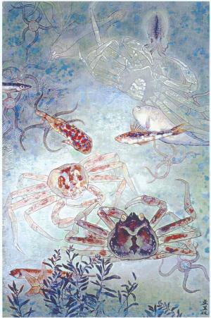 洞谷亜里佐「仲間たち」（作品画像）