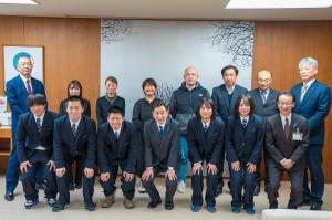 ドイツへの市内ジュニア選手派遣事業(柔道)に参加した選手による成果報告の写真