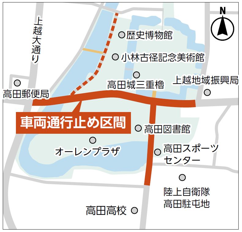 車両通行止め区間地図(画像)