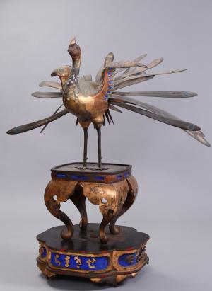 関町山飾「孔雀」（上越市立歴史博物館所蔵）画像