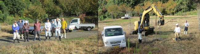 手入れの様子（写真）