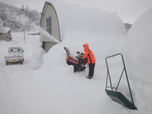長者島町内会　除雪機（写真）
