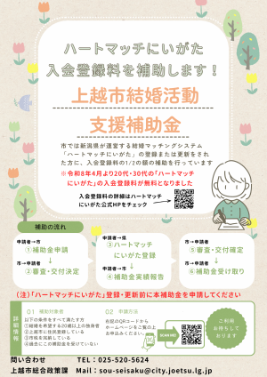 R8結婚活動支援補助金チラシ