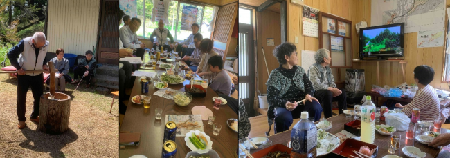 直会の様子（組み写真）
