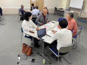 まちづくり市民意見交換会（グループトーク）の様子（写真）