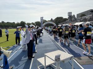 高田城ロードレース大会オープニングセレモニー(写真)