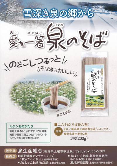 泉のそばチラシ(画像)