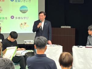 市民と市長との対話集会「スマイルミーティング」(中郷区)(写真)