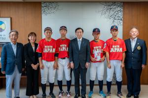 上越ヤング(中学生硬式野球チーム)による「第15回倉敷国際少年野球大会」への出場報告(写真)