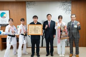 直心道場（空手道）による「第68回小学生・中学生全国空手道選手権大会」での優勝報告