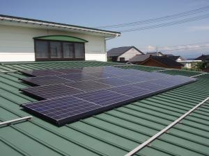 やちほ保育園に設置した太陽光発電システム